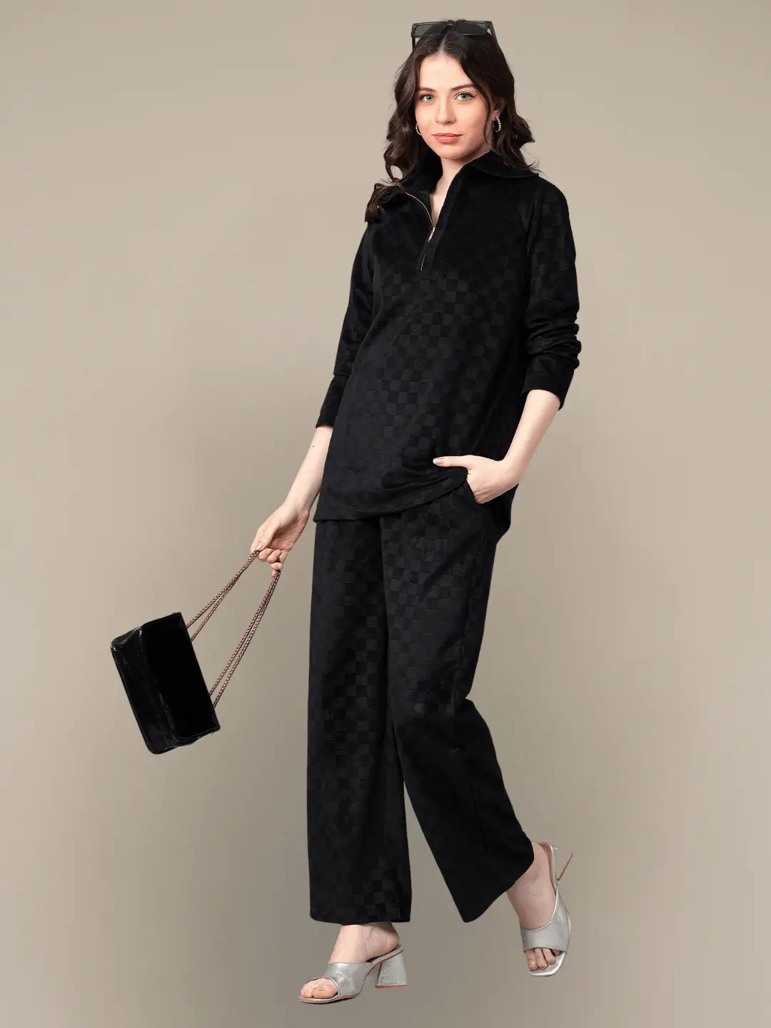Black Premium Co-ord Set hencemade