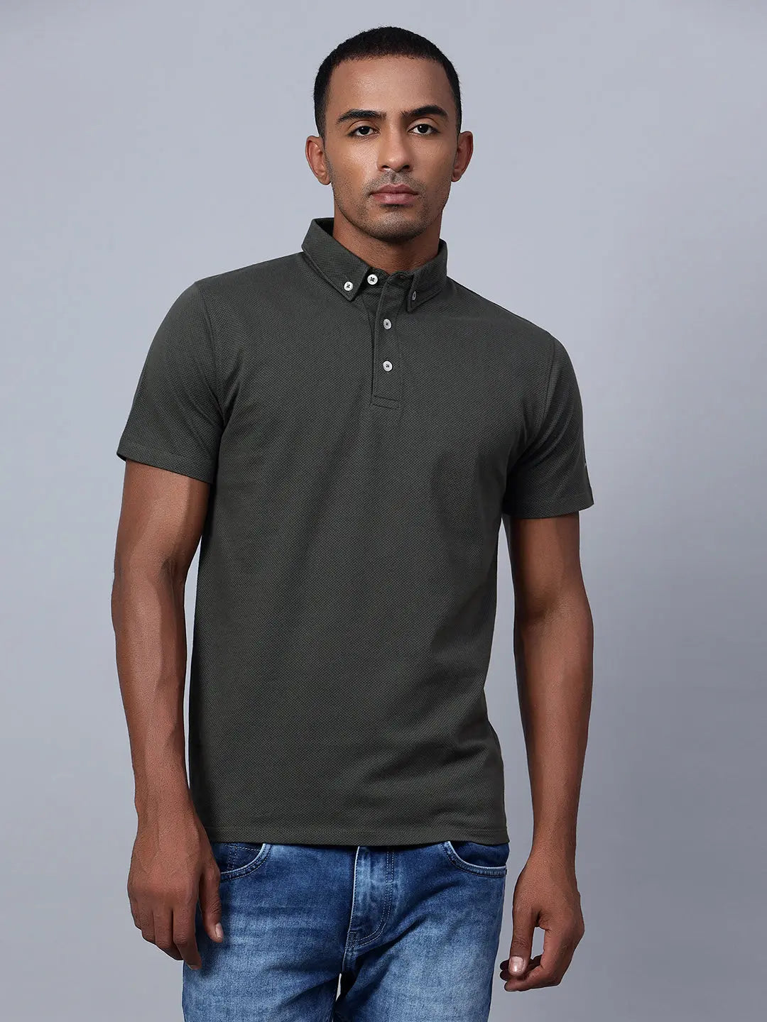 moss green polo Stylish Green Polo Shirt