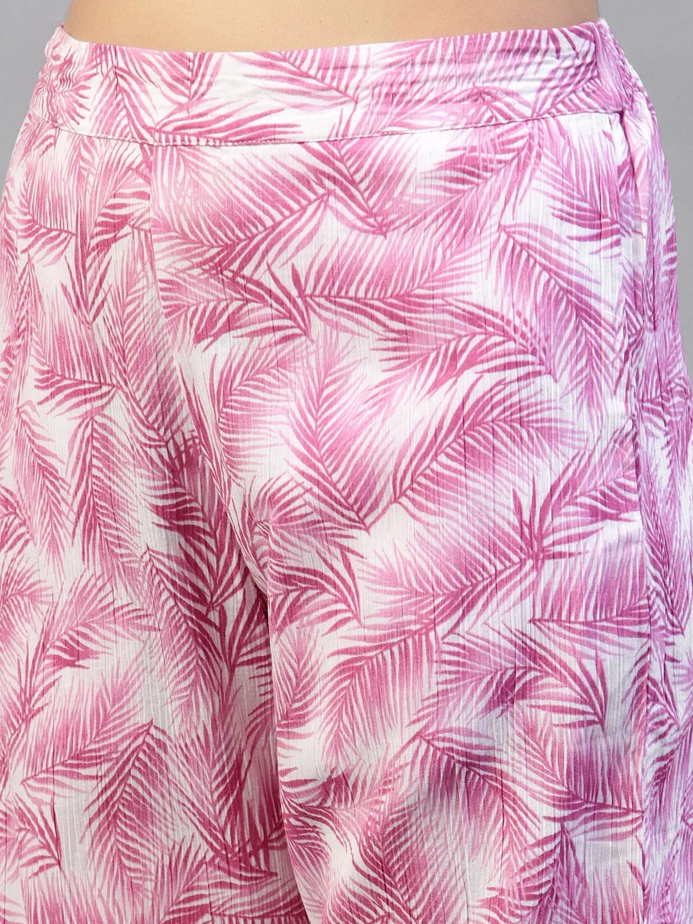 Pink Floral Printed Cotton Pant Set hencemade