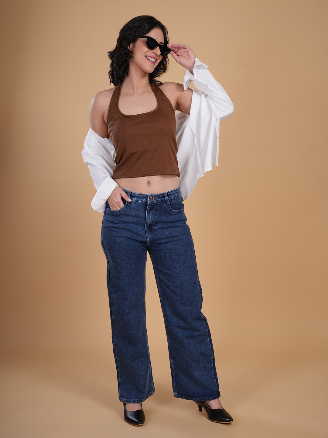 Seamless Padded Brown Tank Top