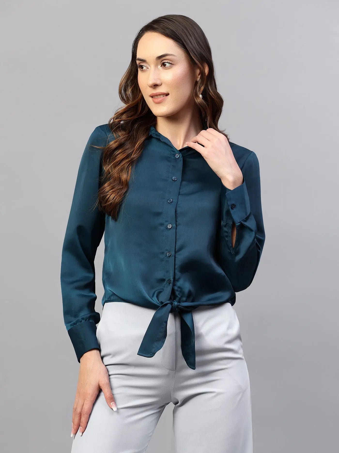 Cyan Knot Up Top hencemade