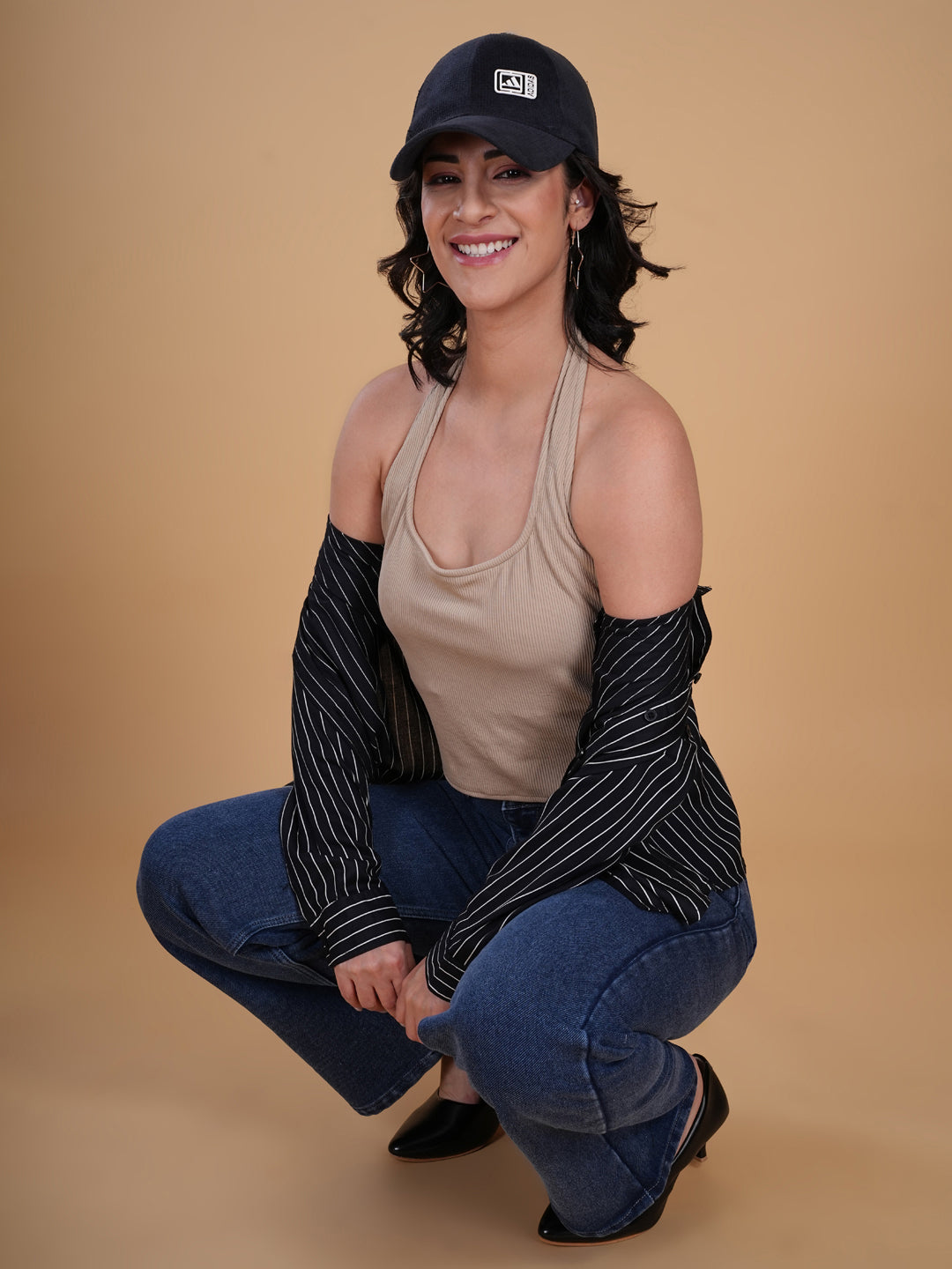 Seamless Padded Beige Tank Top