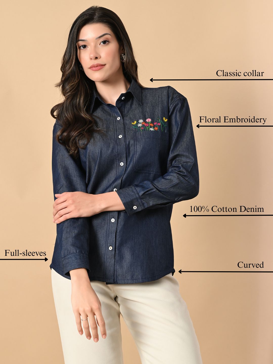 Meadow Stitch Denim Shirt