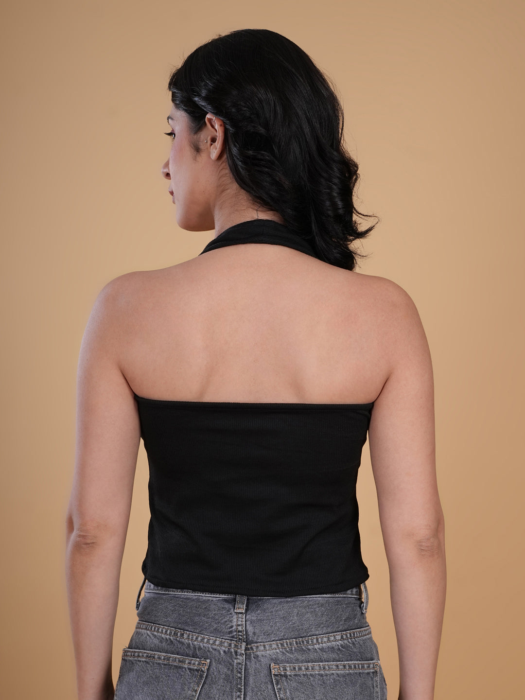 Seamless Padded Black Tank Top