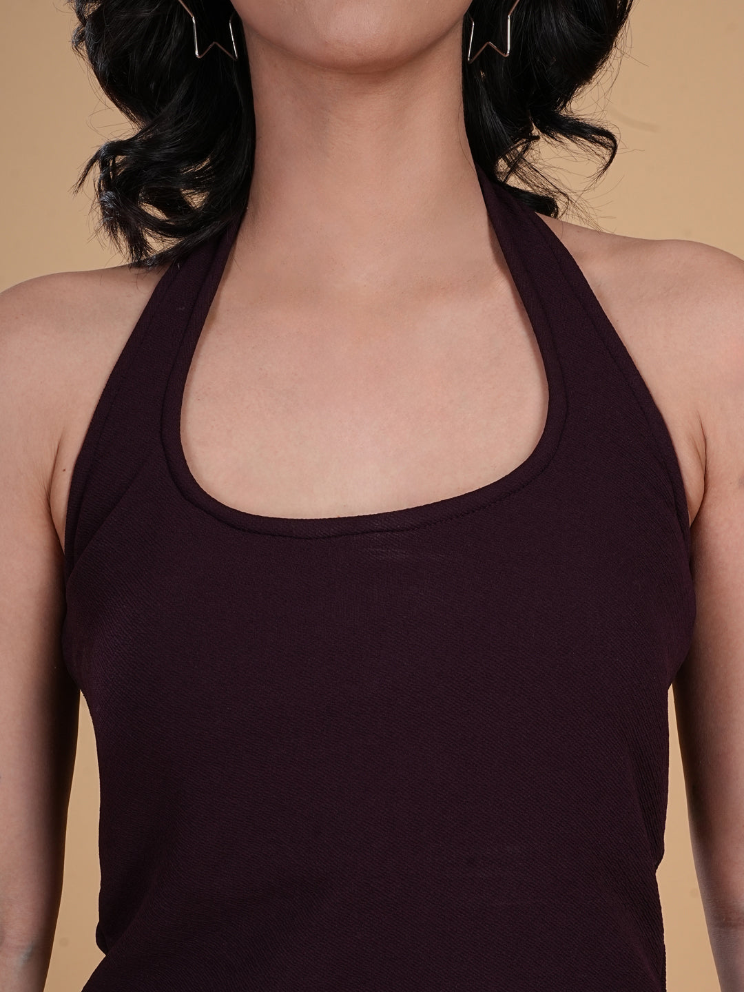 Seamless Padded Maroon Tank Top