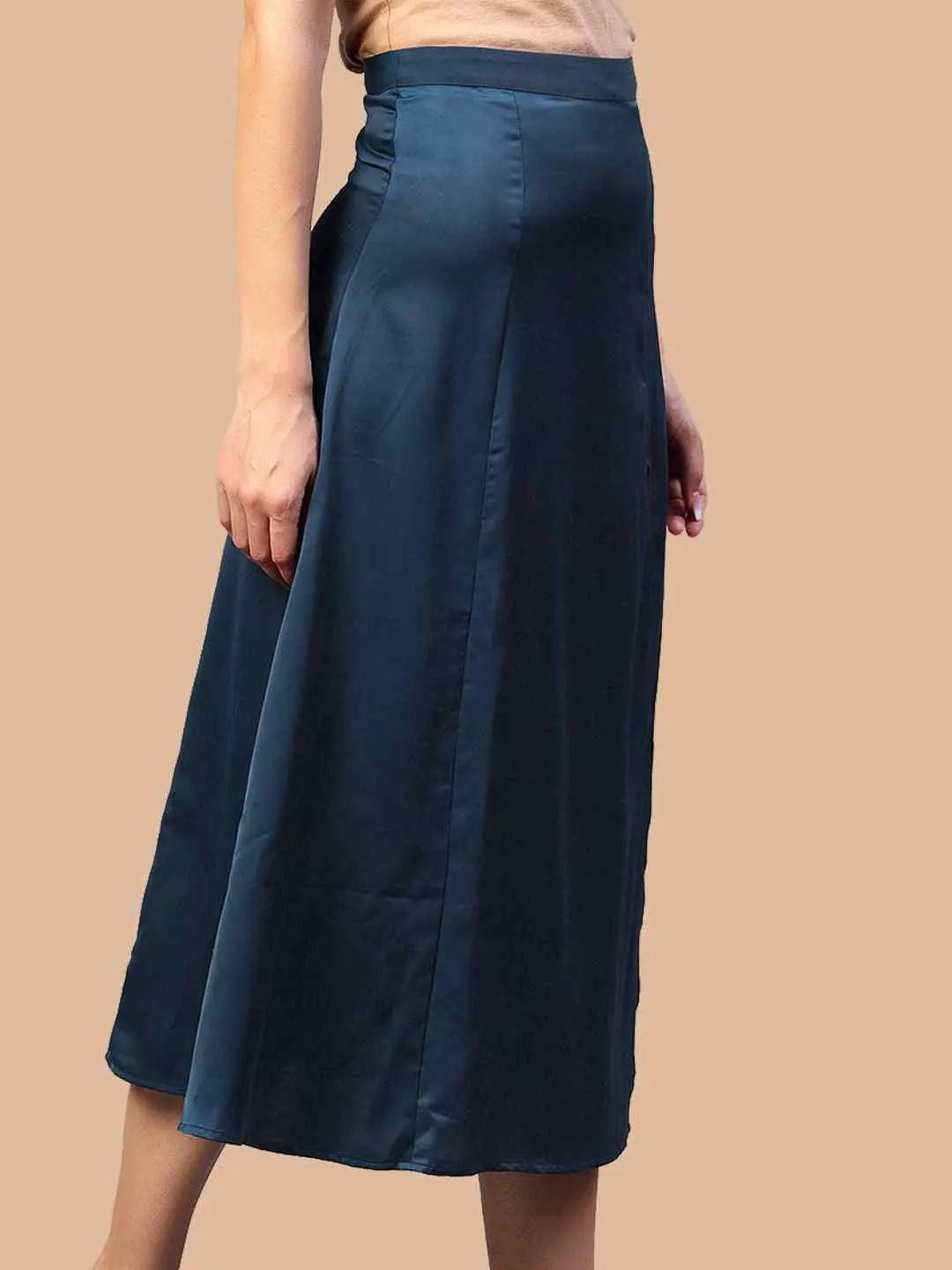 Blue Front Slit Skirt hencemade