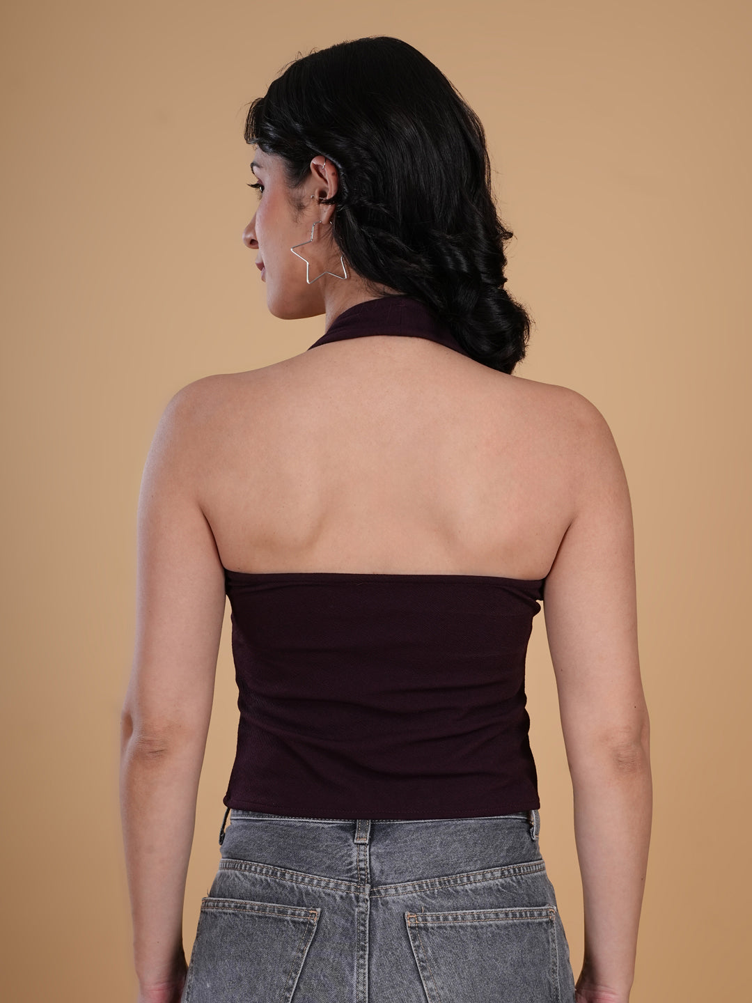 Seamless Padded Maroon Tank Top