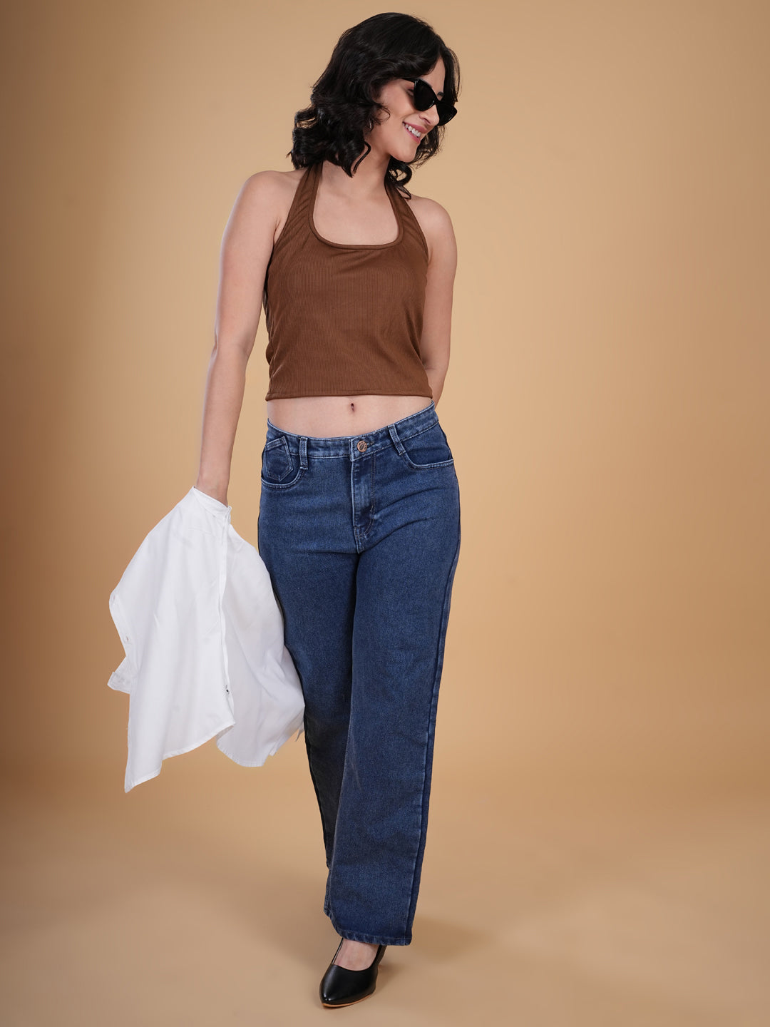 Seamless Padded Brown Tank Top
