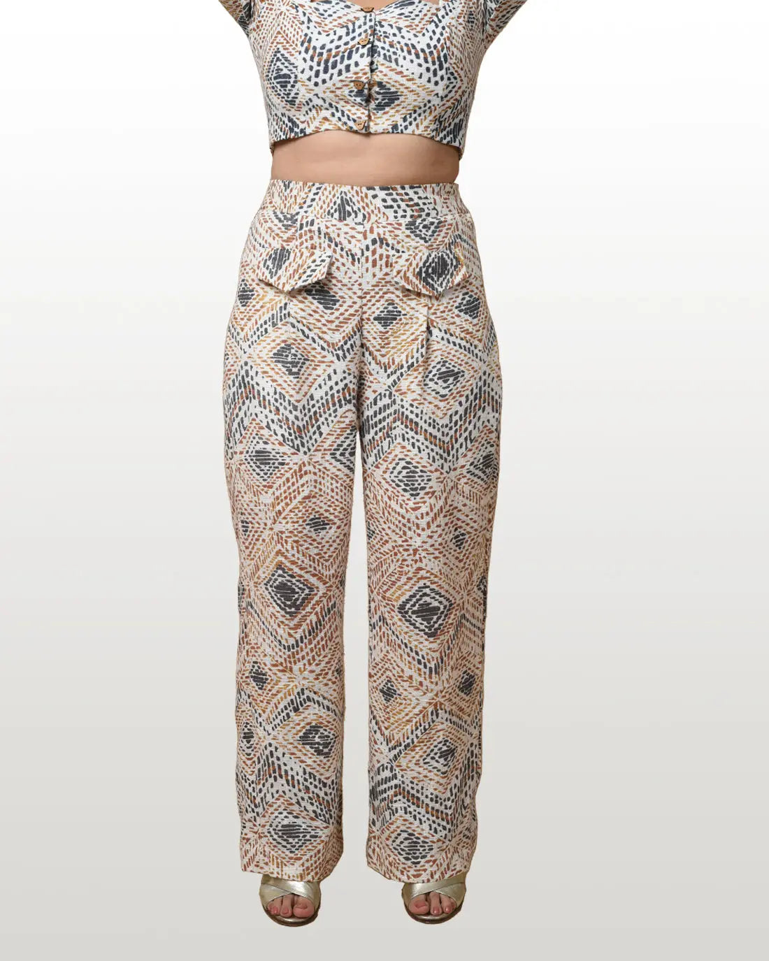 Cotton Slub Printed Matching Set hencemade