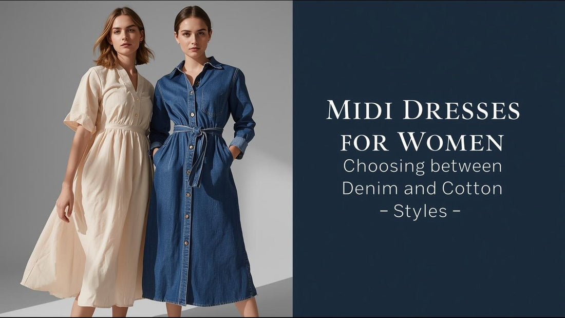 Midi Dresses for Women | Cotton & Denim Dress