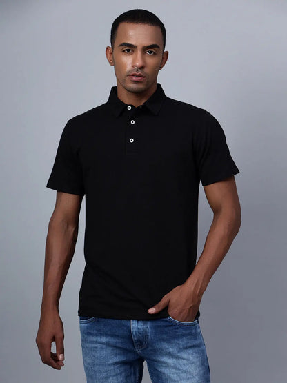 Classic Black Polo Shirt hencemade