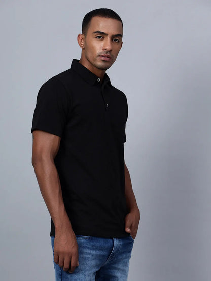 Classic Black Polo Shirt hencemade