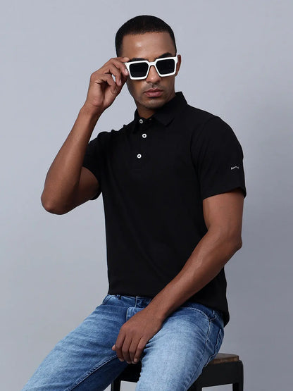 Classic Black Polo Shirt hencemade