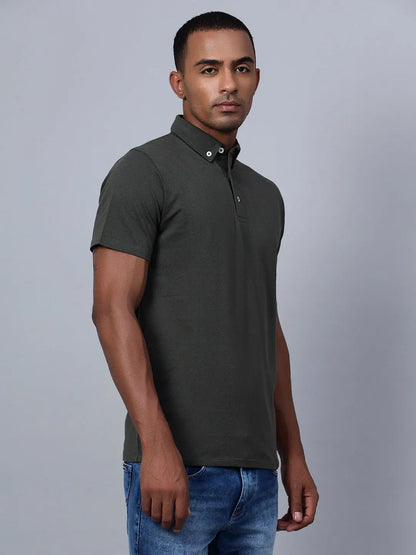 Moss Green Polo Shirt hencemade