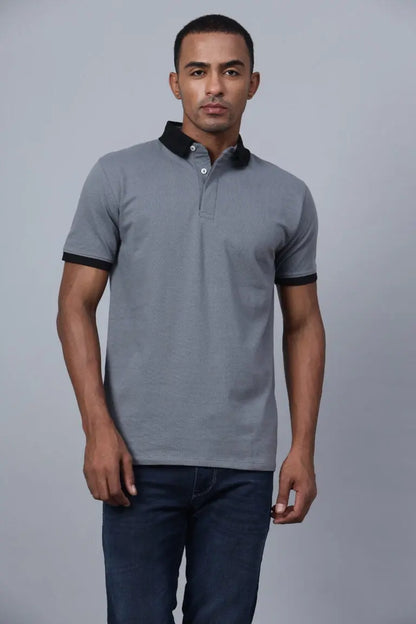 Grey Black Polo Shirt My Store