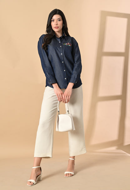 Meadow Stitch Denim Shirt