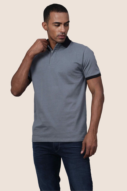 Grey Black Polo Shirt My Store