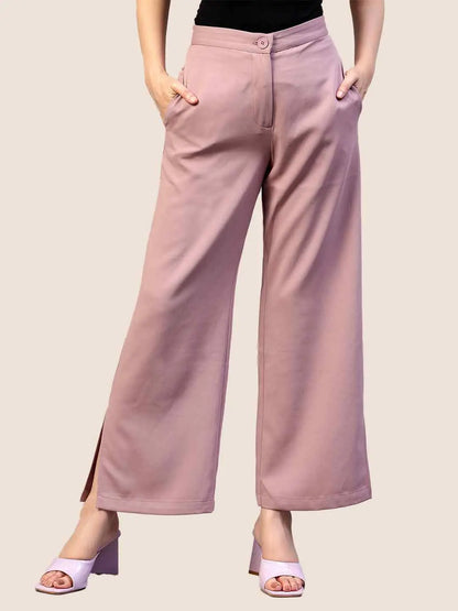 Periwinkle Flat Front Trousers hencemade