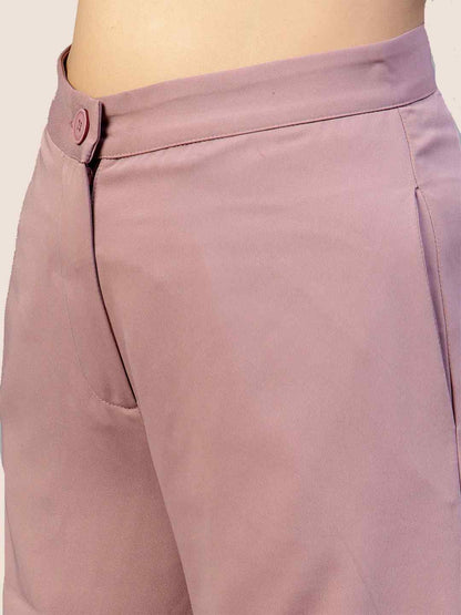 Periwinkle Flat Front Trousers hencemade