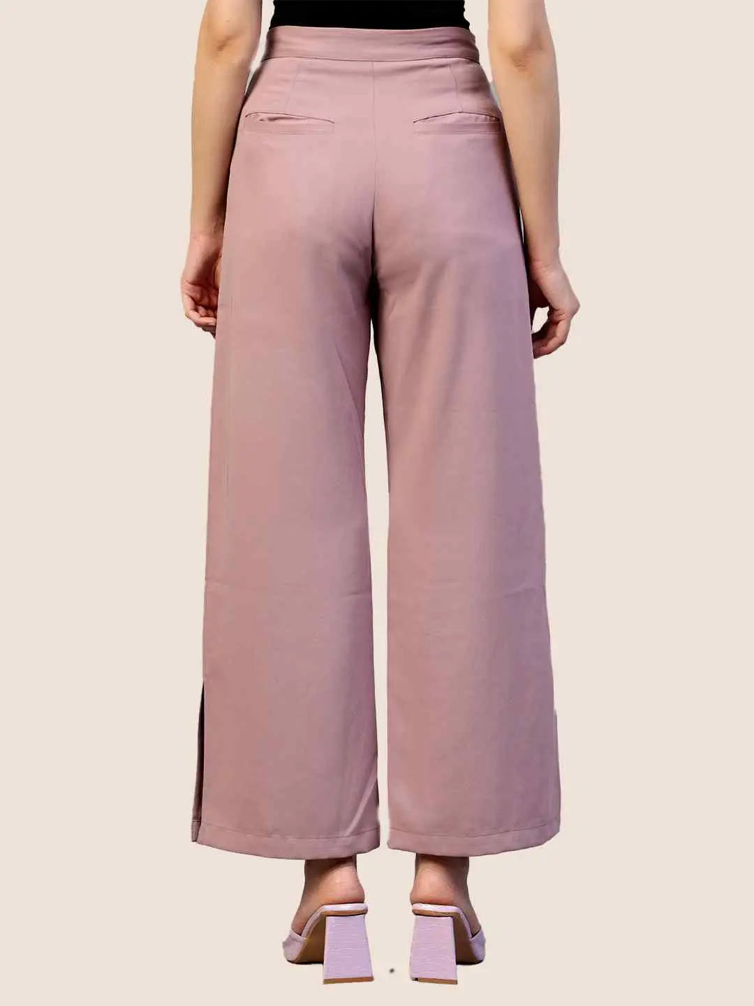 Periwinkle Flat Front Trousers hencemade