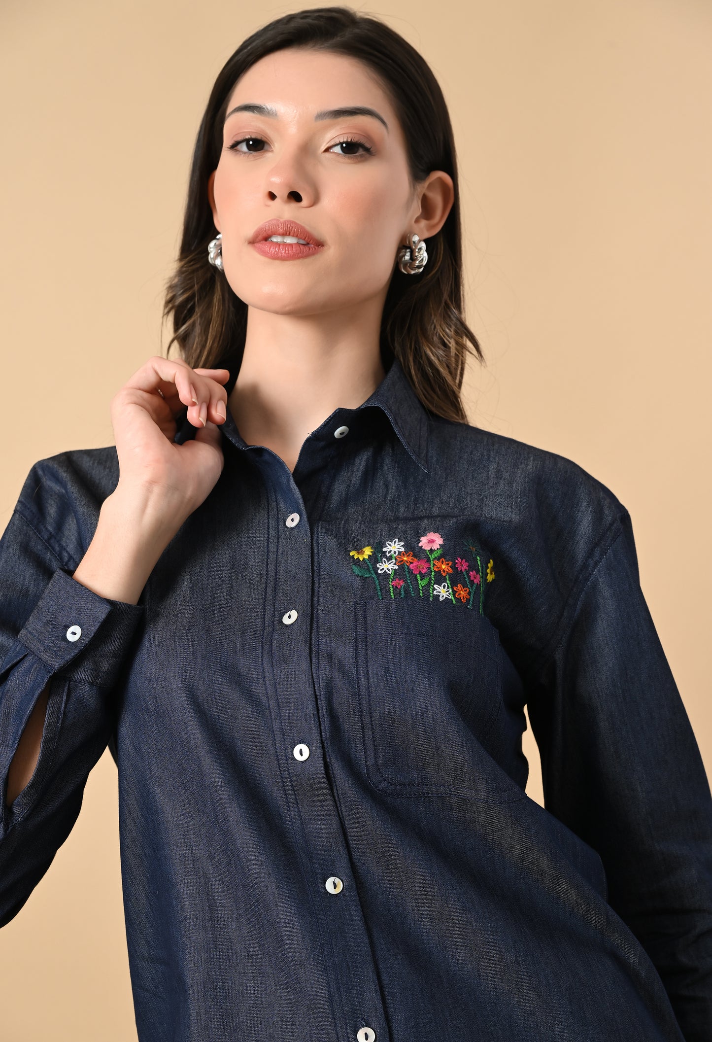 Meadow Stitch Denim Shirt