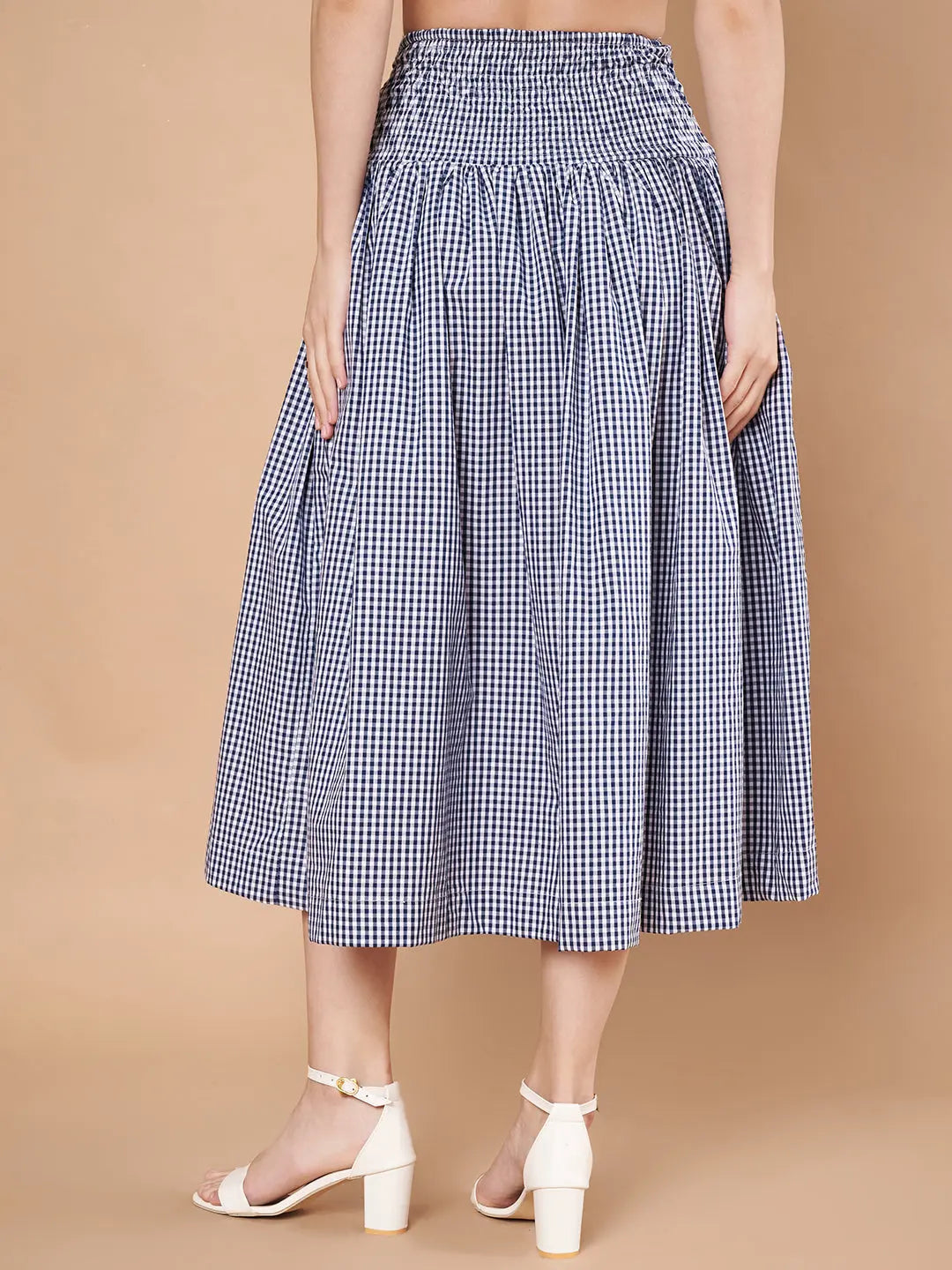 Gingham Printed Skirt HENCEMADE