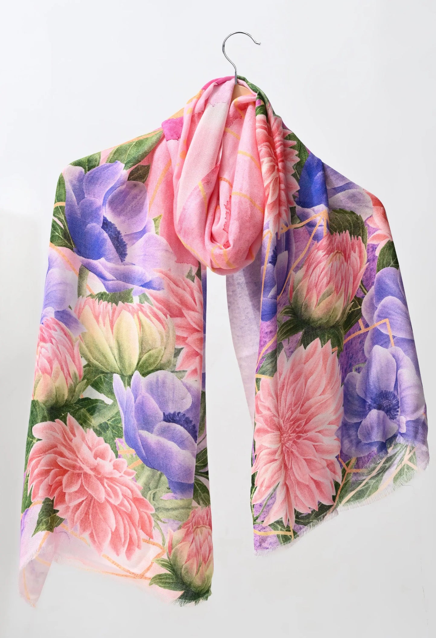 Blush Bloom Floral Scarf Hencemade