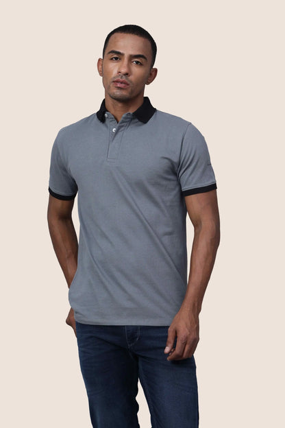 Grey Black Polo Shirt My Store