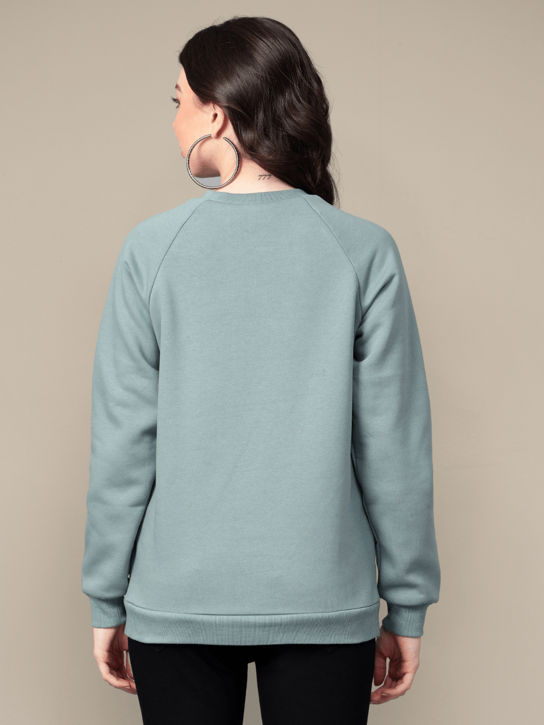 Glacial Blue Crew Neck Sweatshirt hencemade