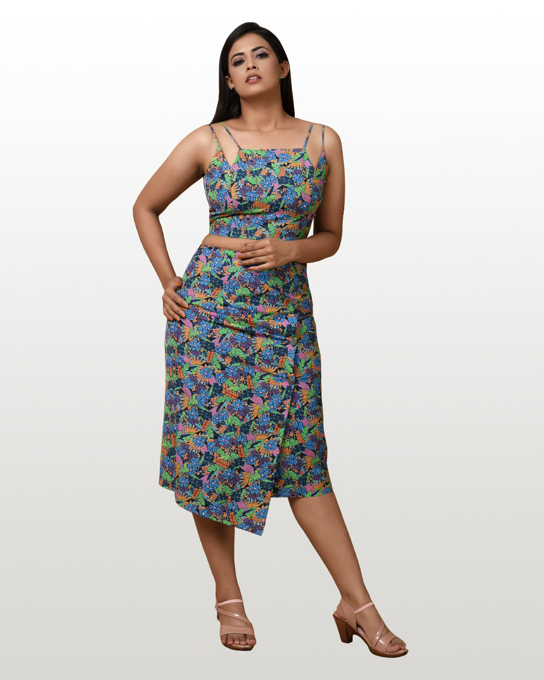 Tribal Printed Cotton Skirt Set hencemade