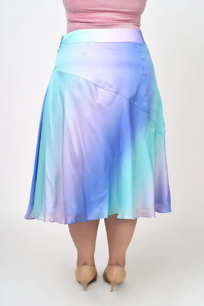 Purple Hue High-waist Skirt hencemade