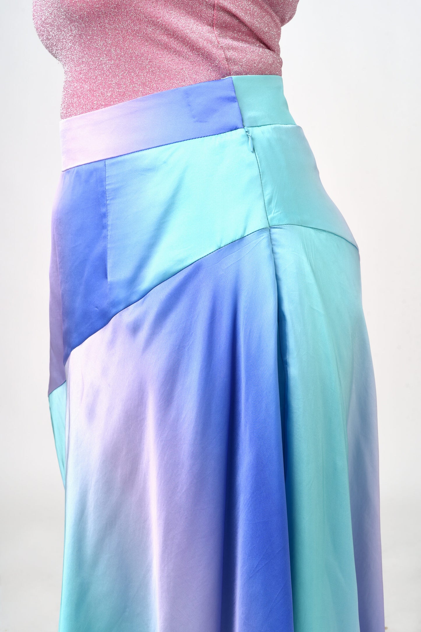 Purple Hue High-waist Skirt