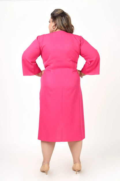 Pretty Pink Ruched Dress hencemade