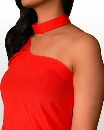 Classic Red Crepe Top hencemade